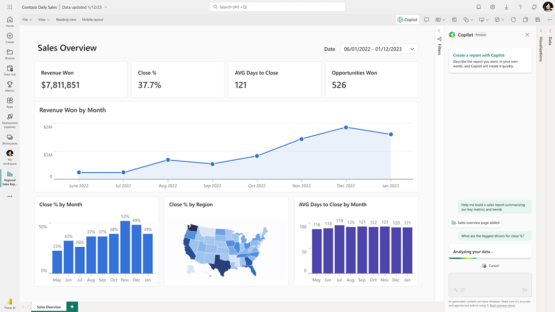 microsoft power bi insert